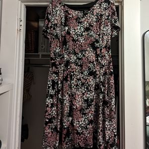 Floral Swing Dress with Huge Pockets
